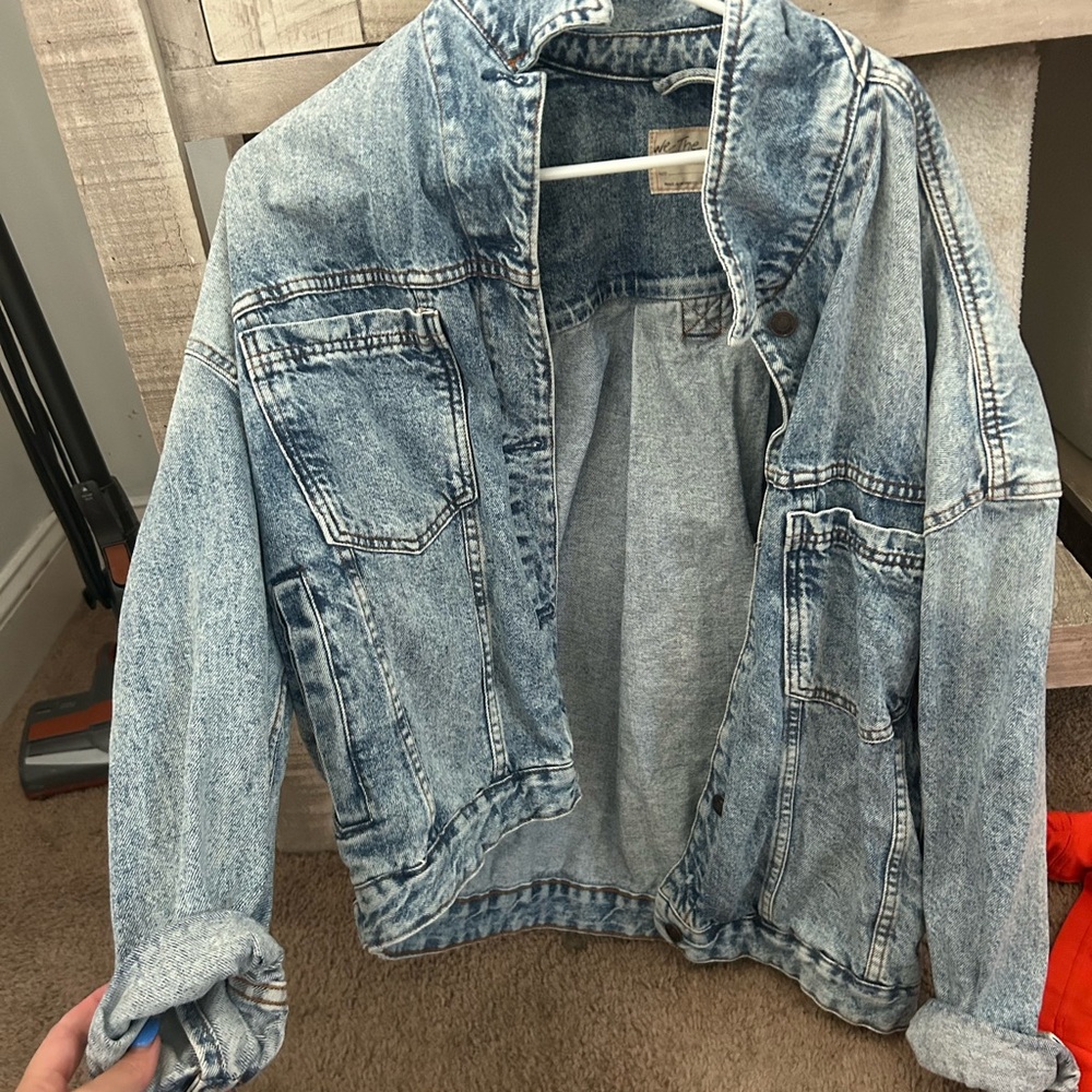 Free People Blue Jean Jacket